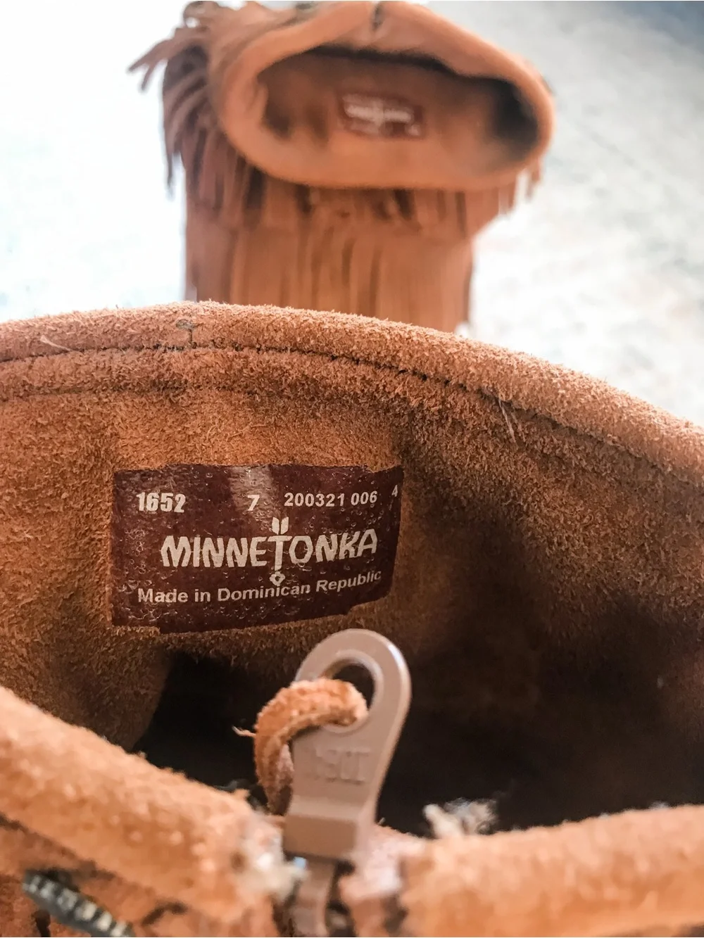 Minnetonka Layered Fringe Over-the-Knee Boots - Chestnut